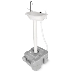 Elemmel működő hordozható turistamosdó