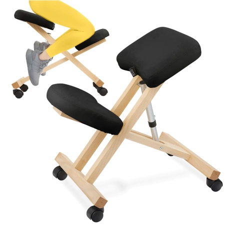 PURE térdeplőszék, fekete