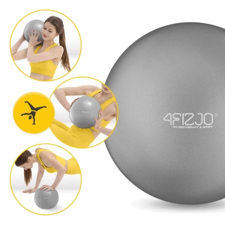 Pilates labda, 22 cm, szürke