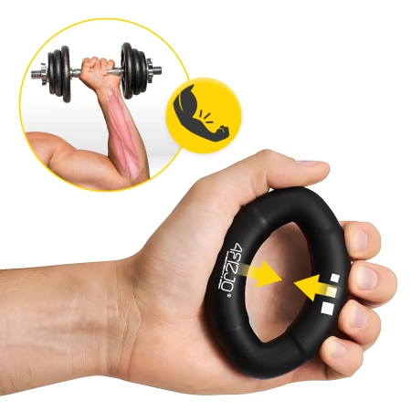 Szilikon kézerősítő, fekete