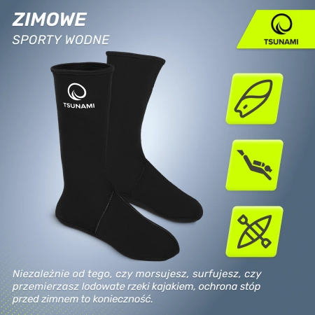 Neoprén zokni jégfürdőhöz, 40/41