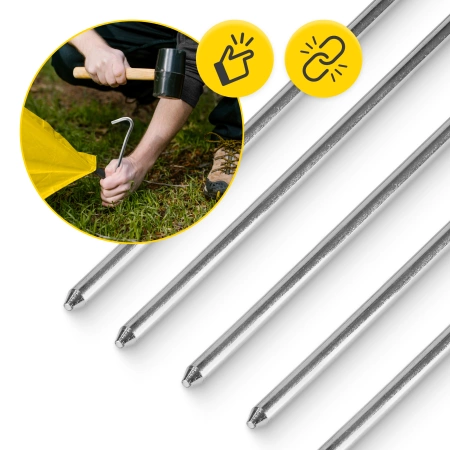 Acél sátorcövek, 10 db