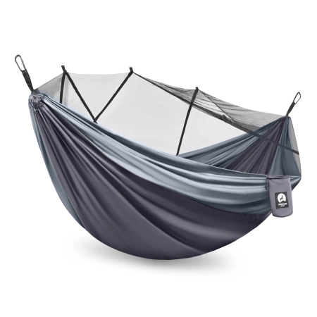 Mountain Goat kétfős utazási függőágy szúnyoghálóval, szürke és grafit