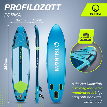 TSUNAMI PRO SUP deszka, 350 cm, T15