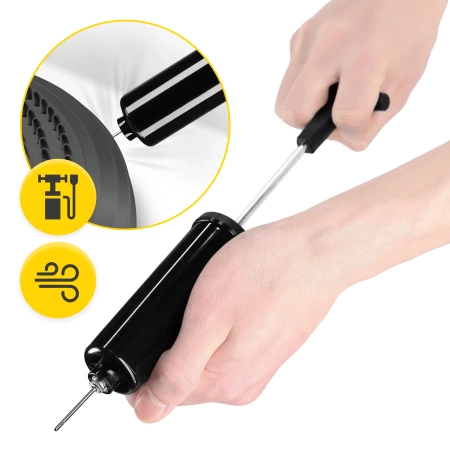 MED+ egyensúlyozó párna, 33 cm, fekete